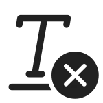 Clear Formatting SVG Icon
